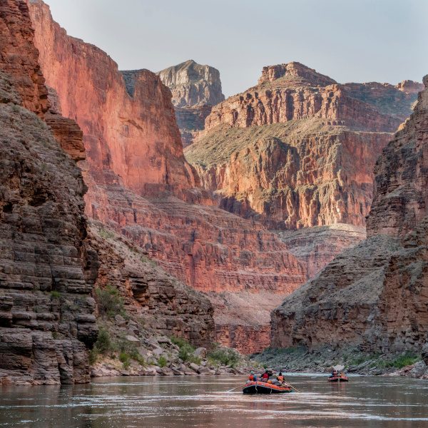 Rafting the Colorado River through Grand Canyon National Park. Arizona. USA.